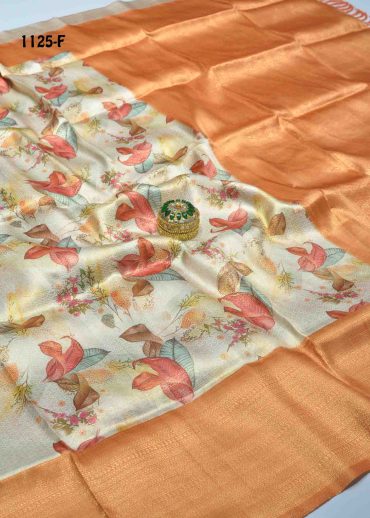 Sevvanthi-1125-F  Tan Color Softy Silk Saree CM1007124 (LR3C)