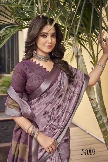 Siddhanth-Zara - 54003 Purple Color Tusser Silk Saree CM1010913 [LR4C]