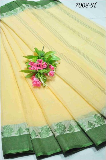 Gokulam - 7008-H Sandal  Color Chettinad Cotton Saree CM1006651 (LR2D)
