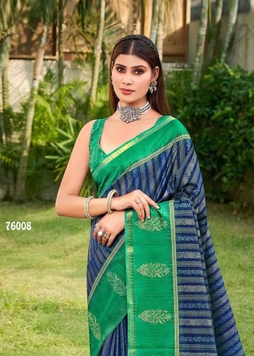 Siddhanth-Samkalin - 76008 Blue Color Fancy Dola Silk Saree CM1012907 [RR2B]