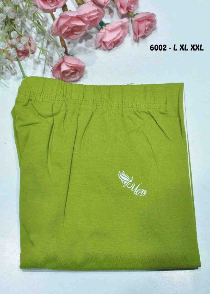 Modern - 6002   CactusGreen Color Exclusively Rayon Stretch Leggings [LR2B]