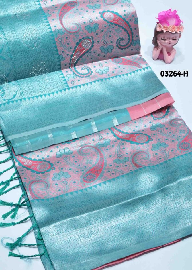 Bhavya -03264-H  DesireRed Color Beautiful Traditional Banarasi Saree CM1163640 (RR9C)