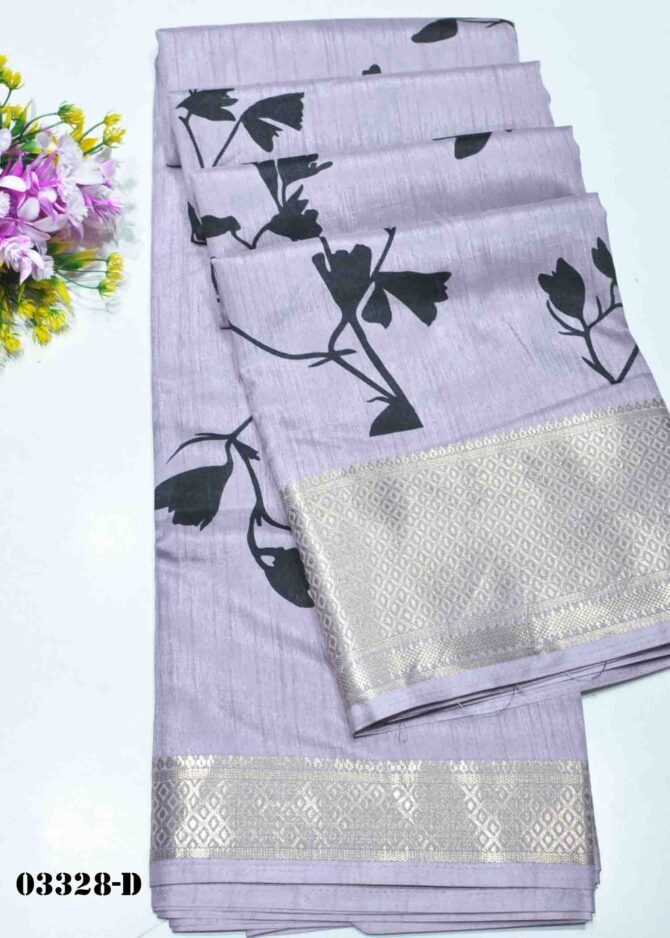 Zayna-03328-D Lavender Color Elegant Dola Silk Saree CM1181945 (RR7B)