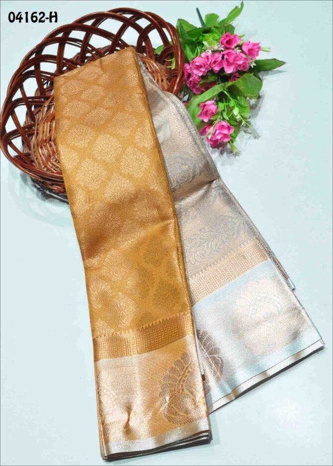 Anisha - 04162-H   Honey Yellow Color Elagant Stylish Lichi Silk Saree CM1203648 (LR9E)