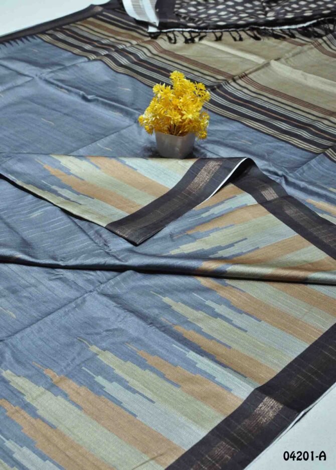 Sakthi - 04201-A   Grey Color Elagant Stylish Dola Silk Saree CM1172445 (RR1B)