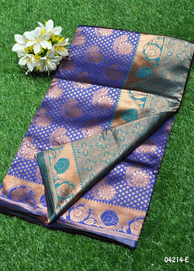 Akila - 04214-E  Blue Color Banarasi Saree CM1197102 [RR9D]