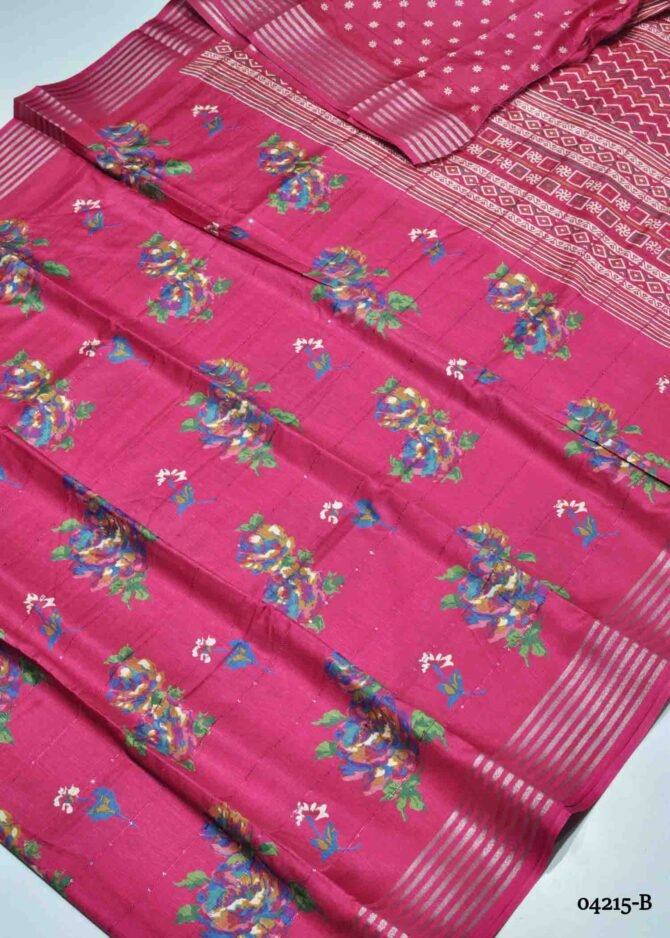 Vikashini - 04215-B   HotPink Color Elagant Stylish Dola Silk Saree CM1197627 (RR1C)