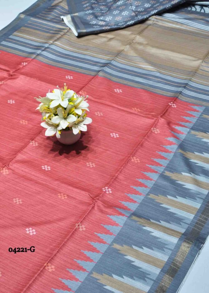 Akshitha -  04221-G  Rose Red Fancy Dola Silk Saree CM1172445 [RR2B]