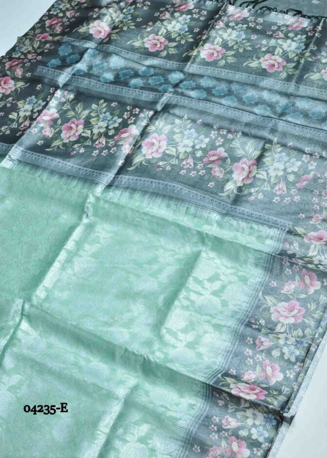 Madhumitha - 04235-E  FrogGreen Color Wonderful Chanderi Silk Saree CM1161812 (RR3E)