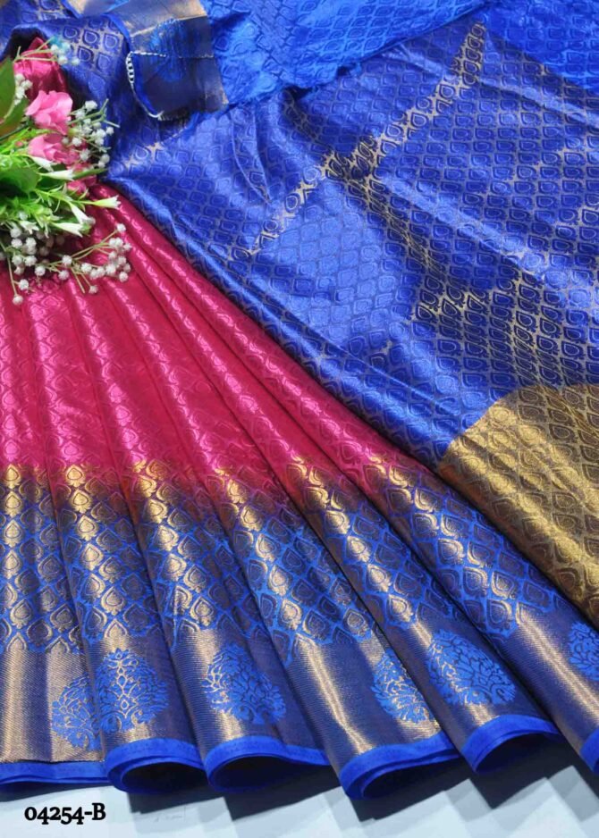 Vaishnavi - 04254-B   Lipstick Pink Color Excellent Raw Silk Saree CM1199480 (RR5E)