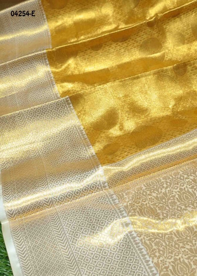 Yuvathi - 04254-E  Gold Color Celebrity Tissue Saree CM1198053 (LR3D)