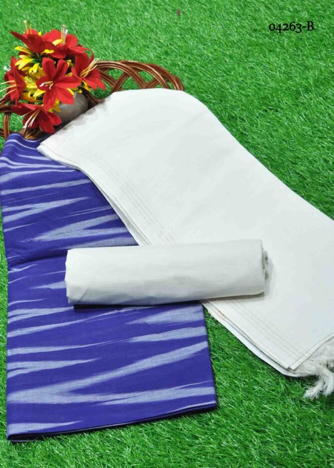 Thulasi - 04263-B  Ink Blue Color Traditional Look South Cotton Salwar Material CM1203989 (L0R3E)
