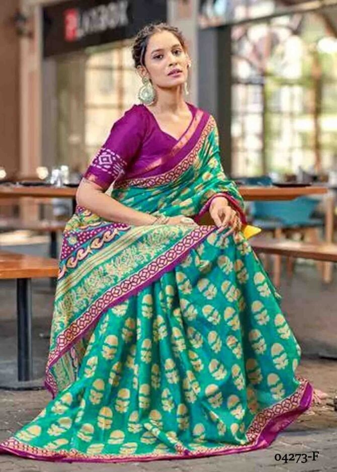 Deepanjali - 04273-F  PineGreen Color Summer Culu Culu Special Muslin Cotton Saree CM1200132 (LR5D)