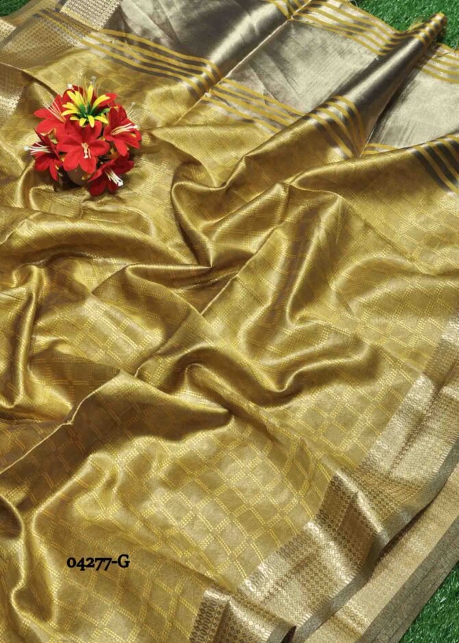 Archana -04277-G  Bumblebee Yellow Color Kubera Pattu Saree CM1187169 (RR7E)