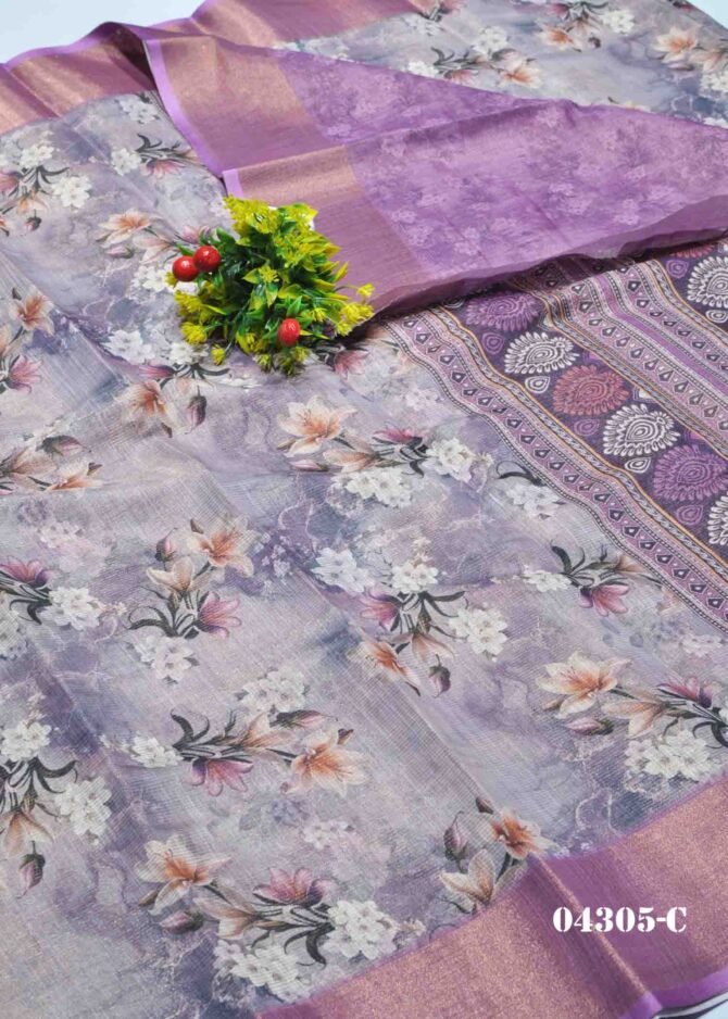 Sharika -04305-C  Multi Color Beautiful Mixed Cotton Saree CM1199561 (LR7B)