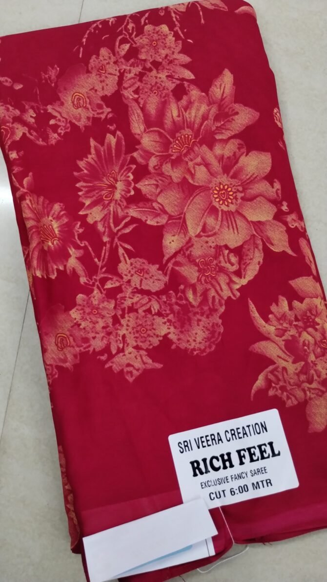 Richfeel - 2500-A Pink Color Synthetic Saree CM1192574