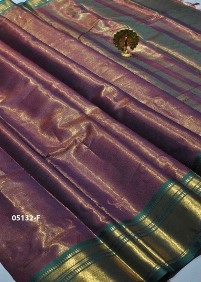 Natchathra - 05132-F  DarkPurple Color Excellent Embose Uppada Saree CM1212872 (LR1C)