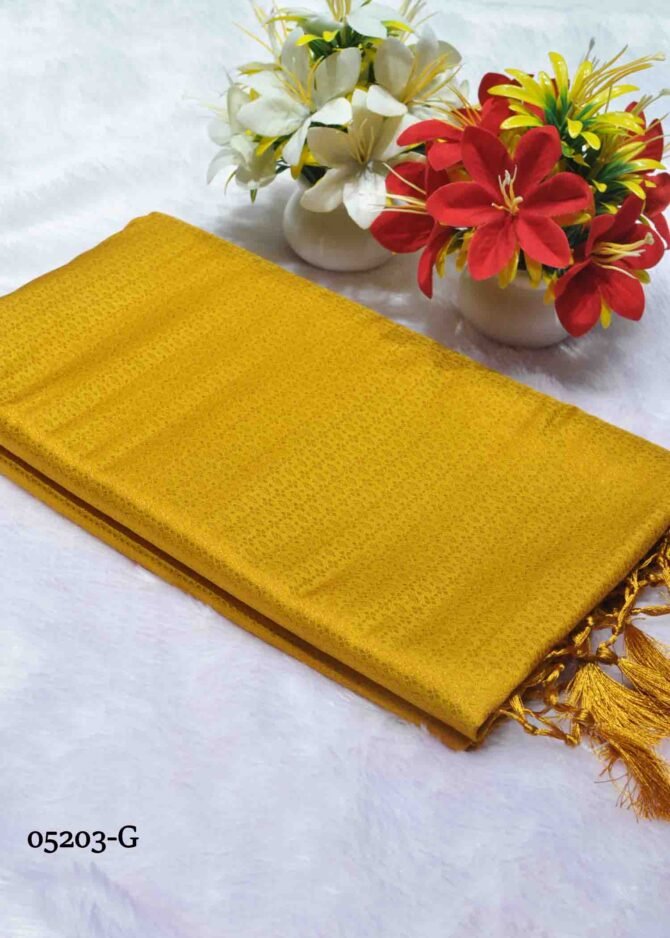 Agarshika - 05203-G   Pineapple Yellow Color Traditional Look Soft Silk Saree CM1217977 (LR2C)