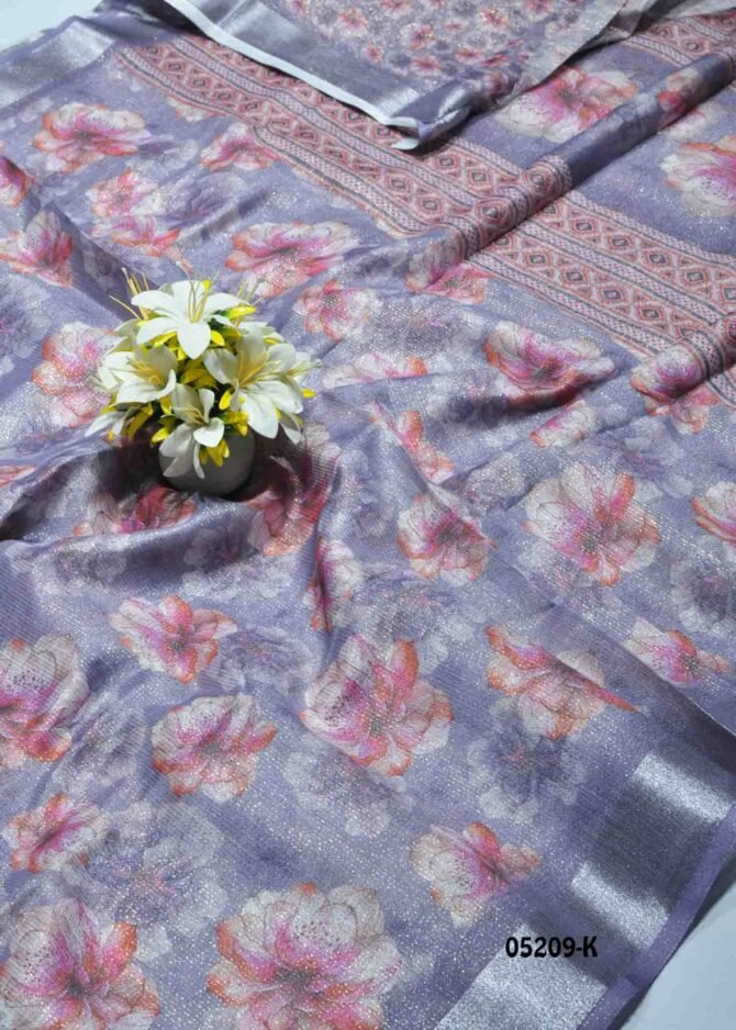 Suneetha - 05209-K  Light Grape Violet Color Elagant Fancy Cotton Saree CM1207853 (RR2E)