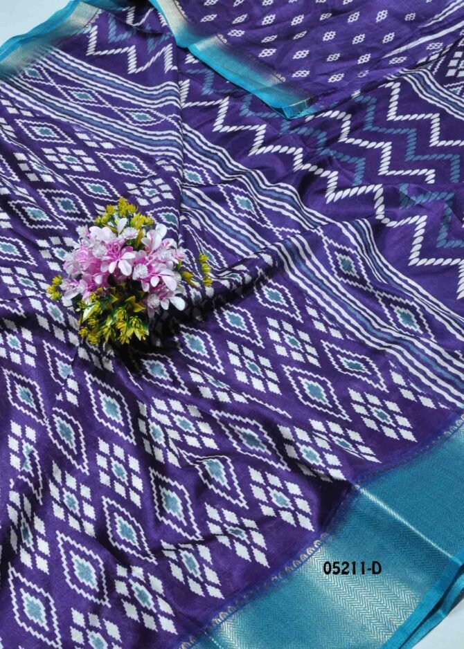 Varunika - 05211-D   Violet Color Elagant Stylish Dola Silk Saree CM1206234 (RR3D)