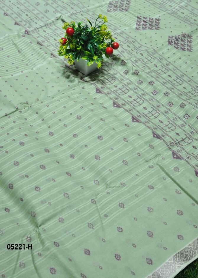 Yashini - 05221-H  Sage Green Color Bengal Cotton Saree CM1211358 (RR3E)