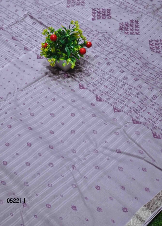 Yashini - 05221-I  Periwinkle Purple Color Bengal Cotton Saree CM1211358 (RR3E)