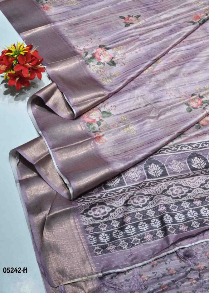 Poovizhi - 05242-H    Light Rose Pink Color Elegant Digital Dola Silk Saree CM1207821 [RR7C]