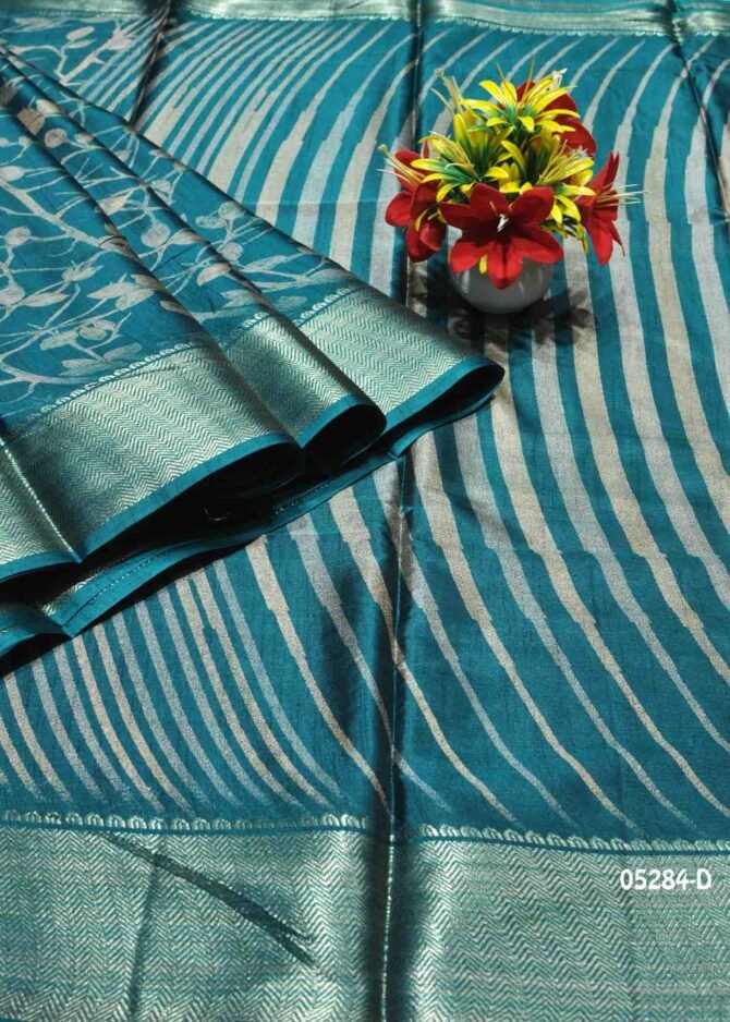Poornika - 05284-D   Teal Green Color Dola Silk Saree CM1219568 (LR11C)