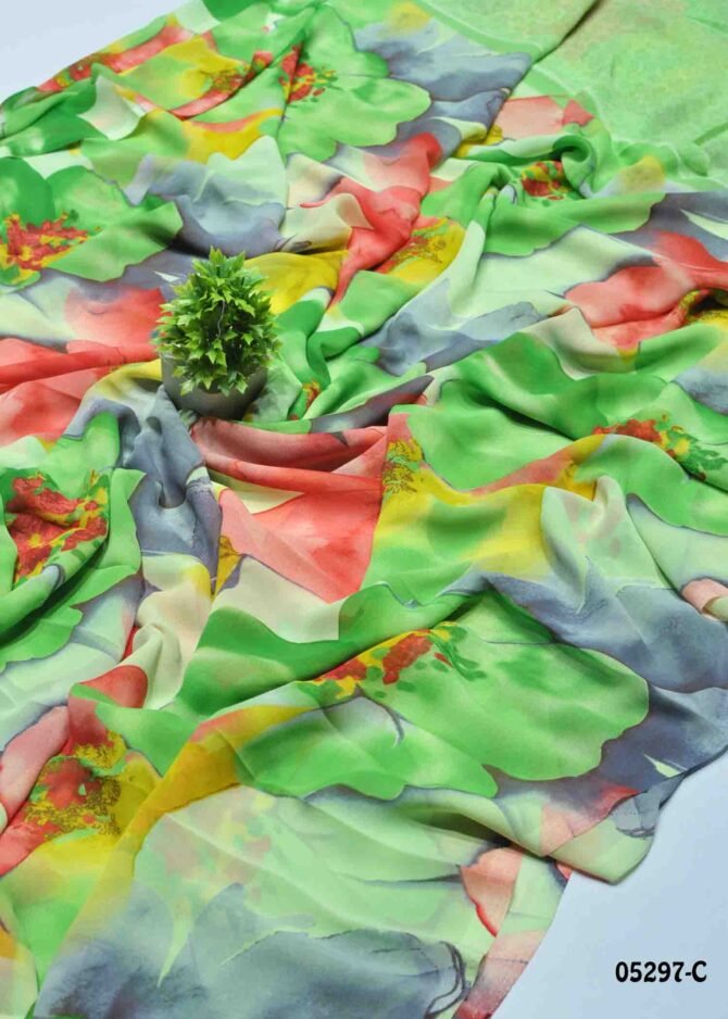 Yathnisri - 05297-C   Green Color Grand Look Soft Georgette Saree CM1222961 [LR11D]