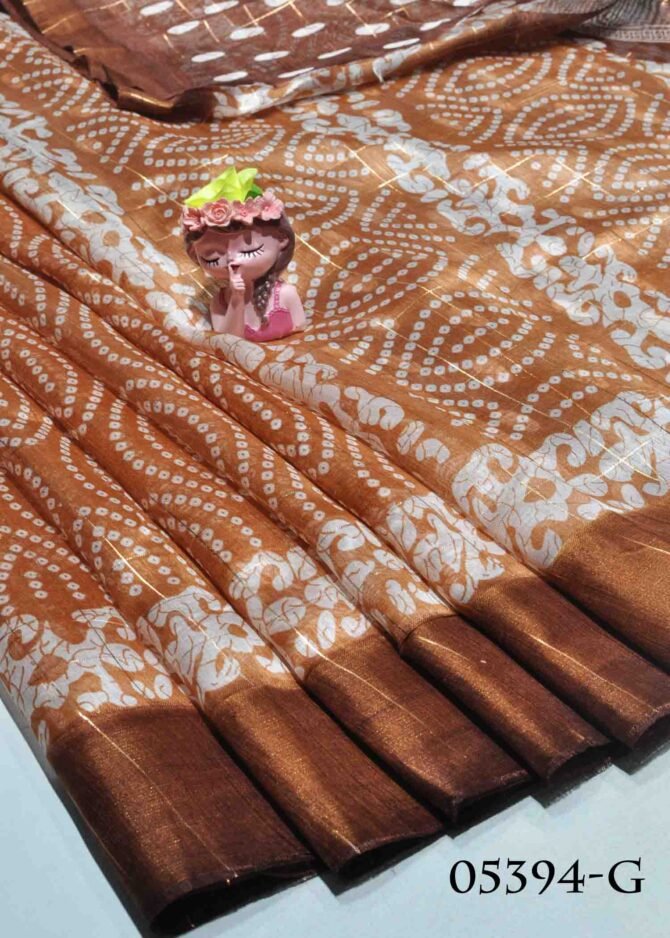 Zara-05394-G Brown Color Beautiful Look Satin Saree CM1218432 (LR7B)
