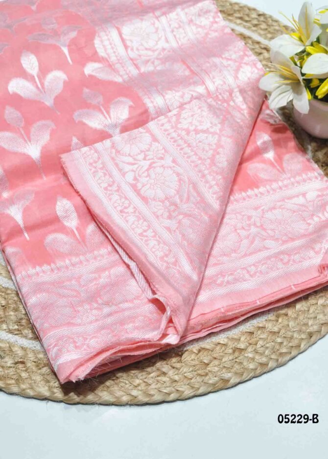 Janushini - 05229-B  Queen Pink Color Traditional Wear Banarasi Saree CM1210192 [RR1B]