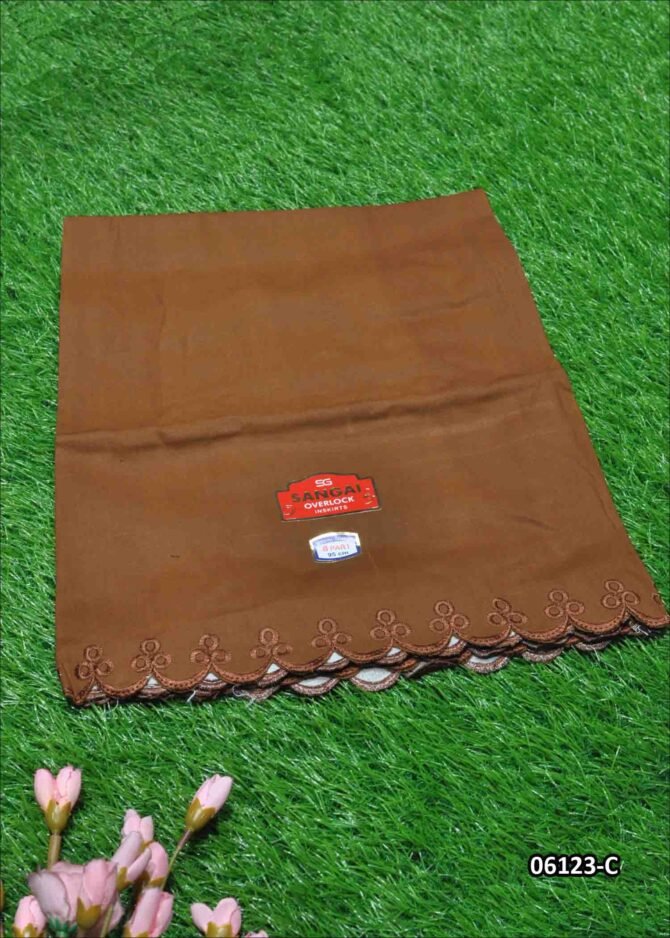 Amirdha -06123-C Caramel Brown Color 8Part Cotton**Sangai Brand** INSKIRT / PETTICOAT CM1239301 (LR3B)