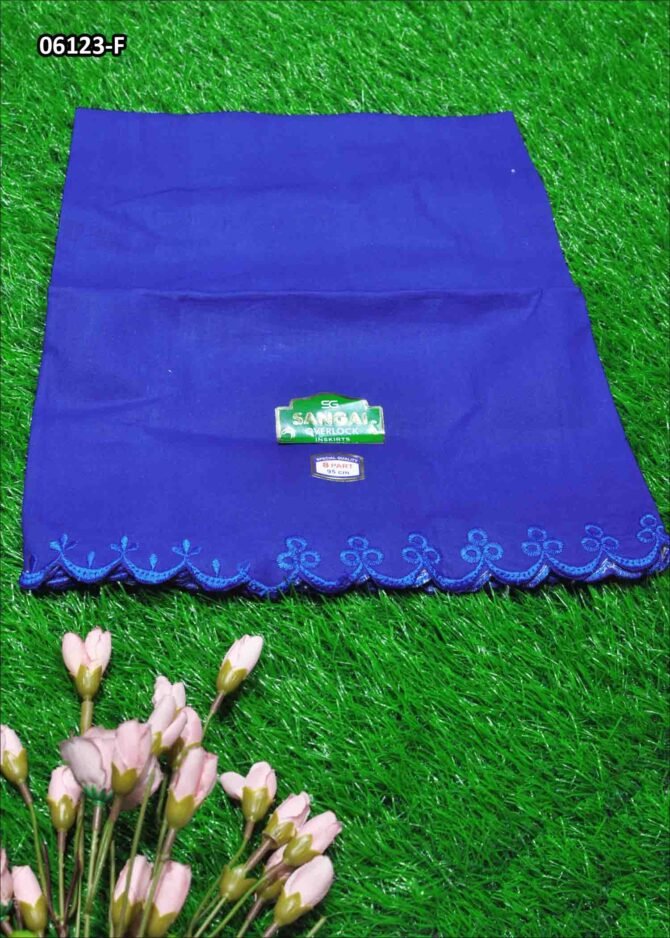 Amirdha -06123-F Admiral Blue 8Part Cotton**Sangai Brand** INSKIRT / PETTICOAT CM1239301 (LR3B)