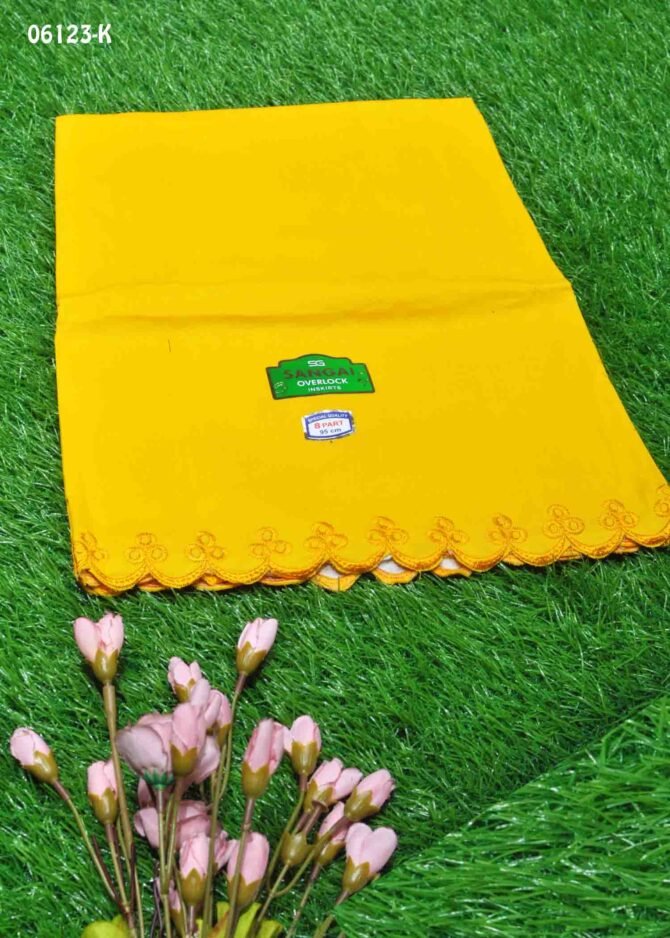 Amirdha -06123-K Yellow Color 8Part Cotton**Sangai Brand** INSKIRT / PETTICOAT CM1239301 (LR3B)