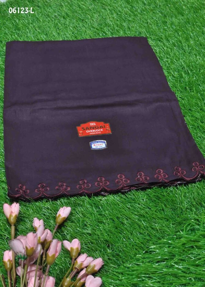 Amirdha -06123-L Deep Purple Color 8Part Cotton**Sangai Brand** INSKIRT / PETTICOAT CM1239301 (LR3B)