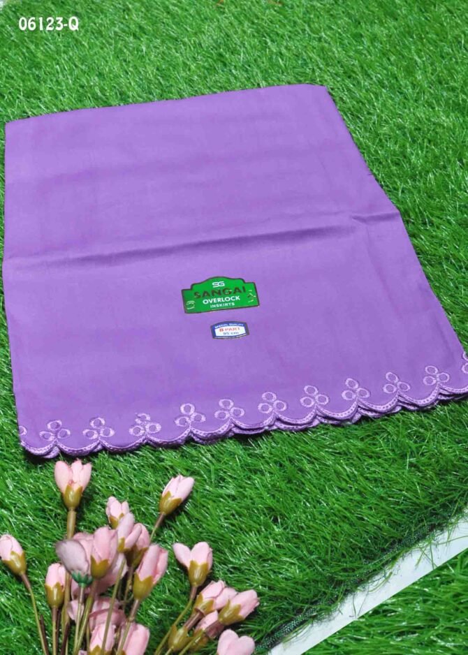 Amirdha -06123-Q Lavender Color 8Part Cotton**Sangai Brand** INSKIRT / PETTICOAT CM1239301 (LR3B)