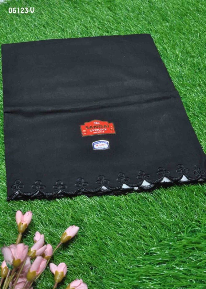Anitha -06123-V Black Color 8Part Cotton**Sangai Brand** INSKIRT / PETTICOAT CM1239301 (LR3B)
