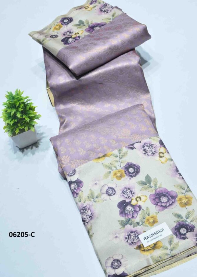 Raashmika - 06205-C  Lilac Purple Color Traditional Look Softy Digital Saree CM1225614 (RR1B)