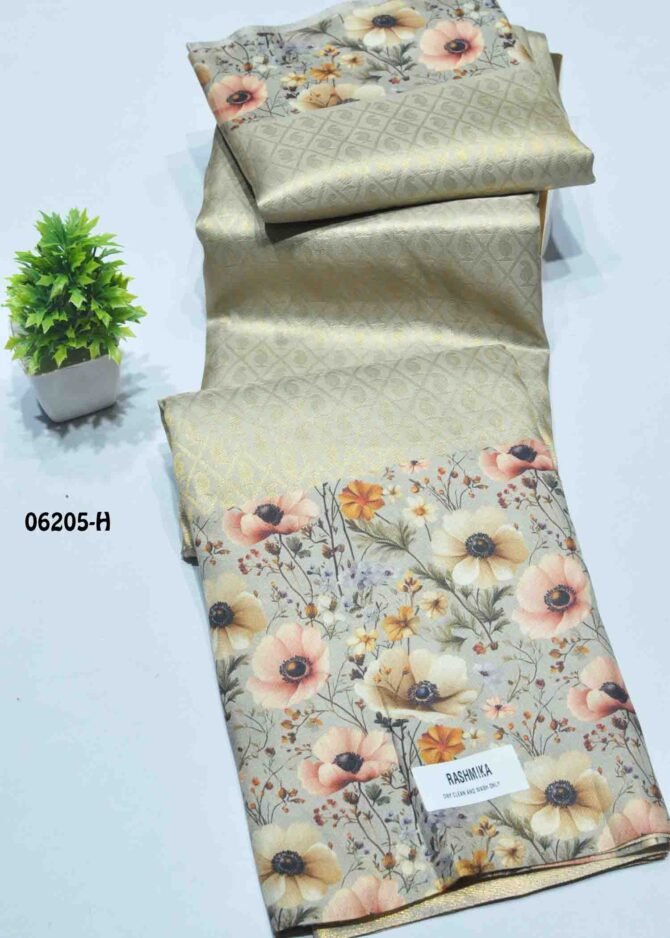 Raashmika - 06205-H  Camel Tan Color Traditional Look Softy Digital Saree CM1225614 (RR1B)