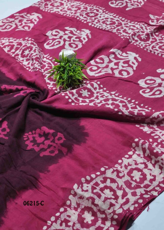 Yashwitha - 06215-C  Wine Purple Color Pure Cotton Saree CM1233219 [LR1B]