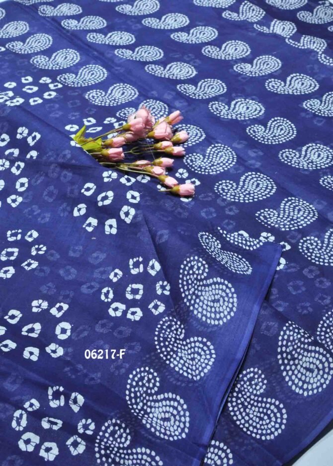 Jeyashri - 06217-F   Blueberry Blue Color Summer Special Cotton Saree CM1222898 (RR2E)