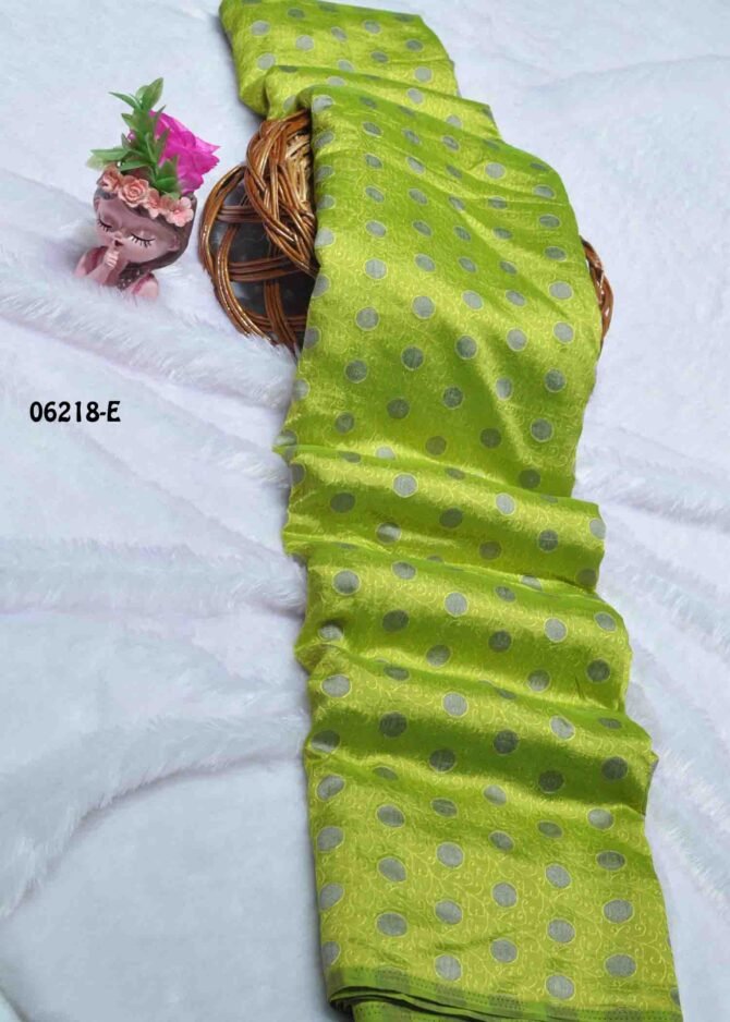 Sowmiya - 06218-E   CactusGreen Color Elegant Look Embose Cotton Saree CM1232970 [LR1E]