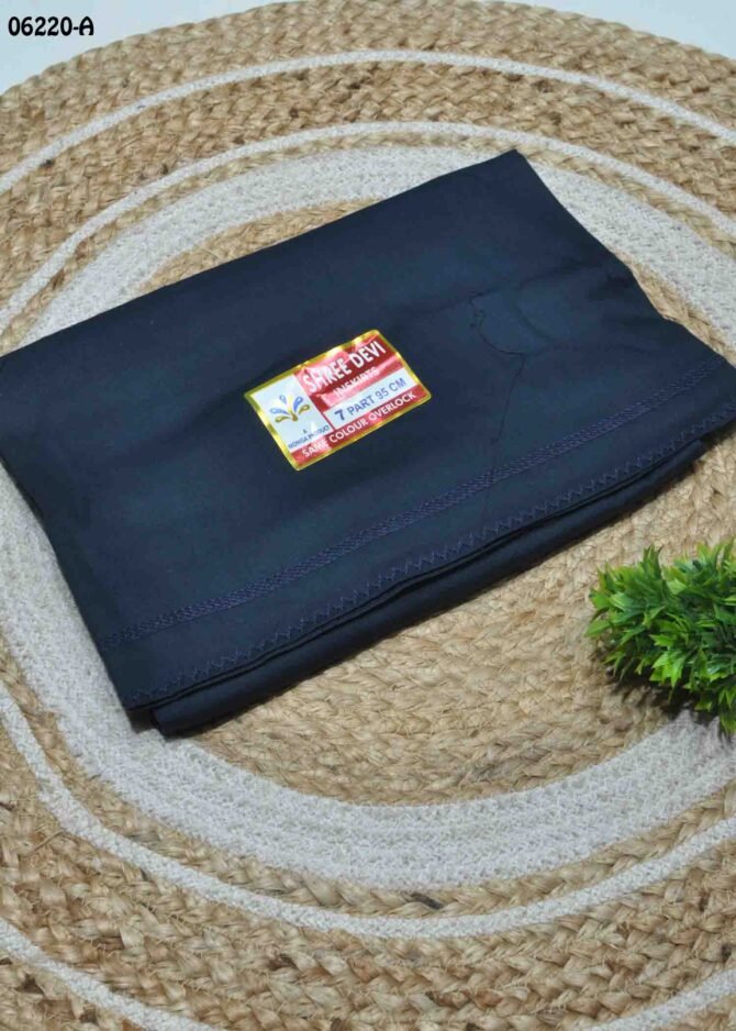 Ishita - 06220-A  Navy Blue Color 7Part Cotton**Shree Devi Brand** INSKIRT / PETTICOAT CM1231263