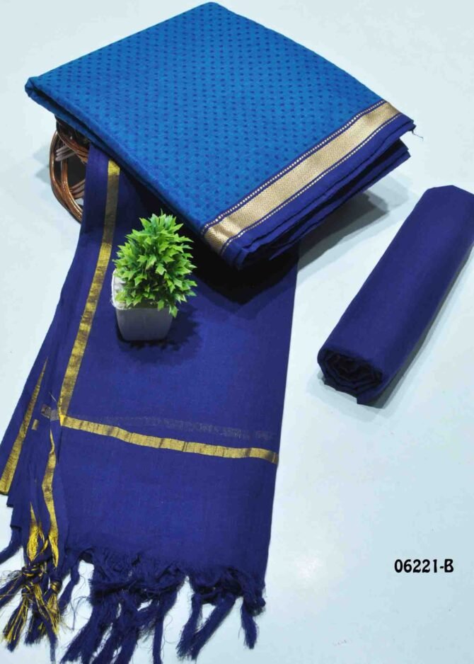 Yatika - 06221-B  Egyptian Blue Color  South Cotton Salwar Material CM1218239 (RR2C)