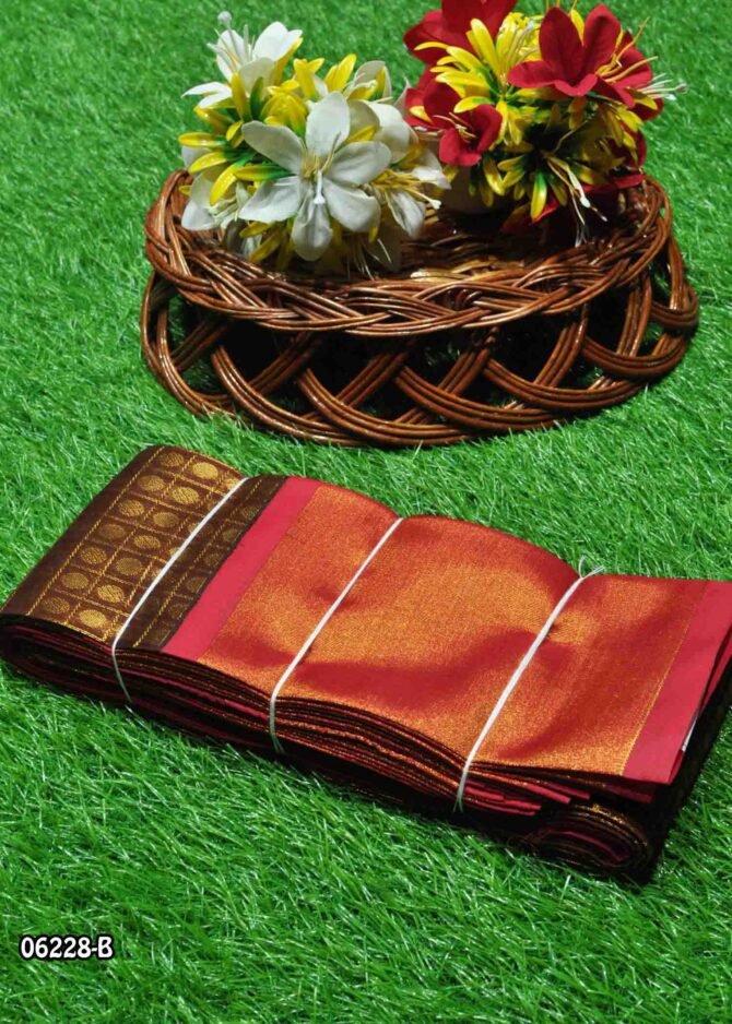 Nivanisha - 06228-B  Brown Color Beautiful Traditioal Look Silk Cotton Saree CM1236113 (LR3D)