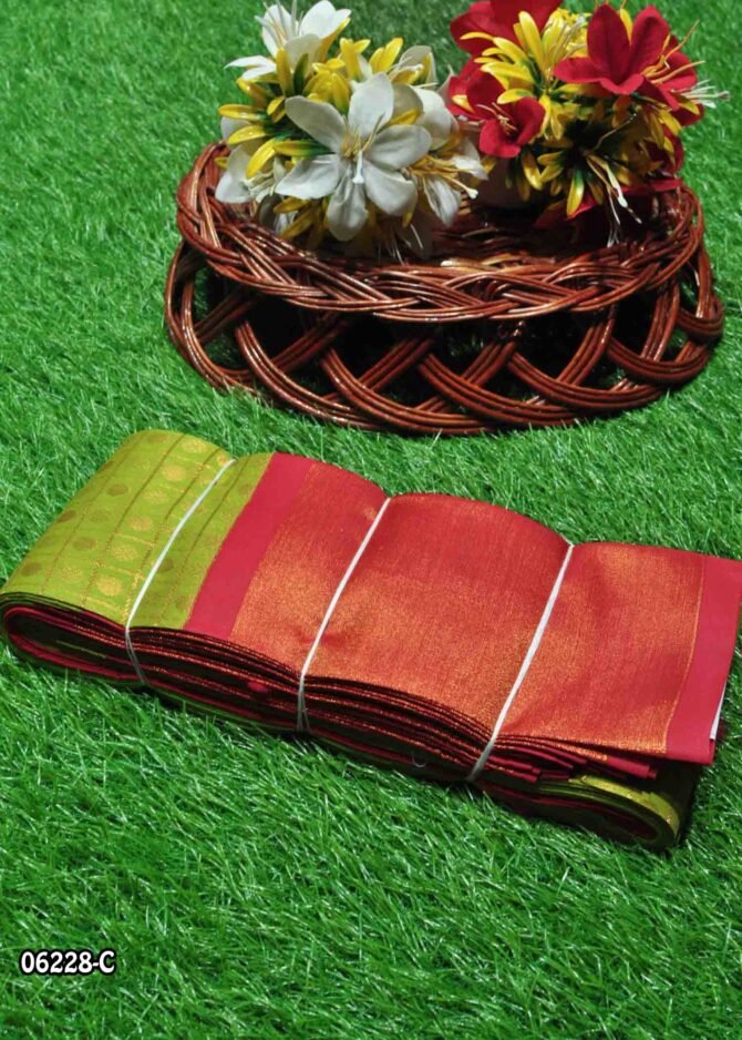 Nivanisha - 06228-C  Cactus Green Color Beautiful Traditioal Look Silk Cotton Saree CM1236113 (LR3D)
