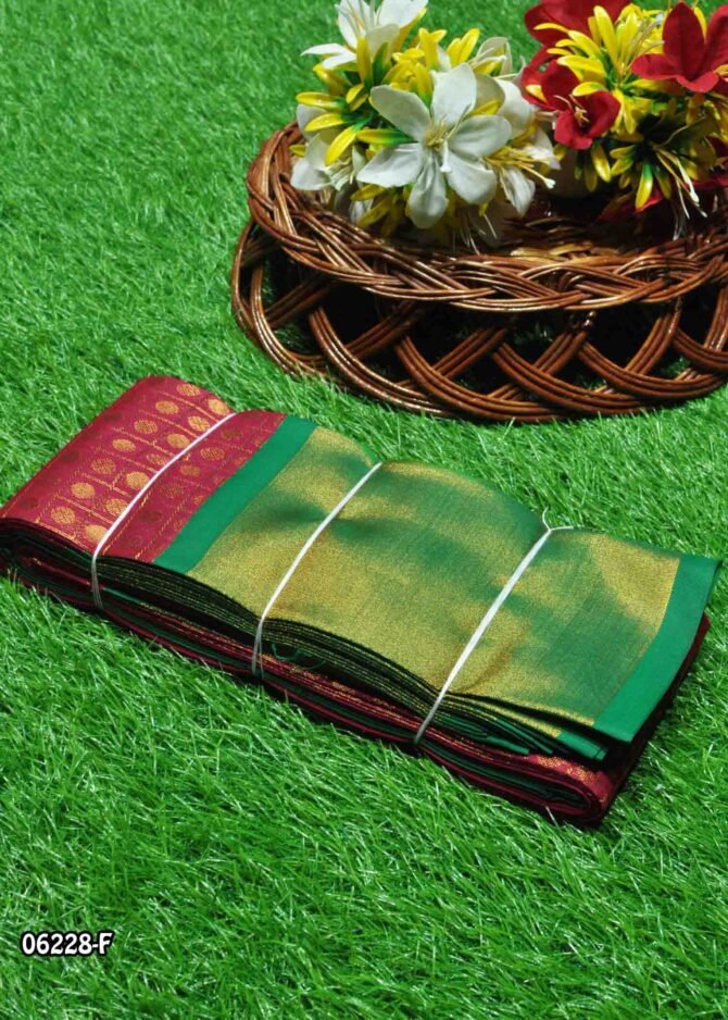Nivanisha - 06228-F  Claret Red Color Beautiful Traditioal Look Silk Cotton Saree CM1236113 (LR3D)