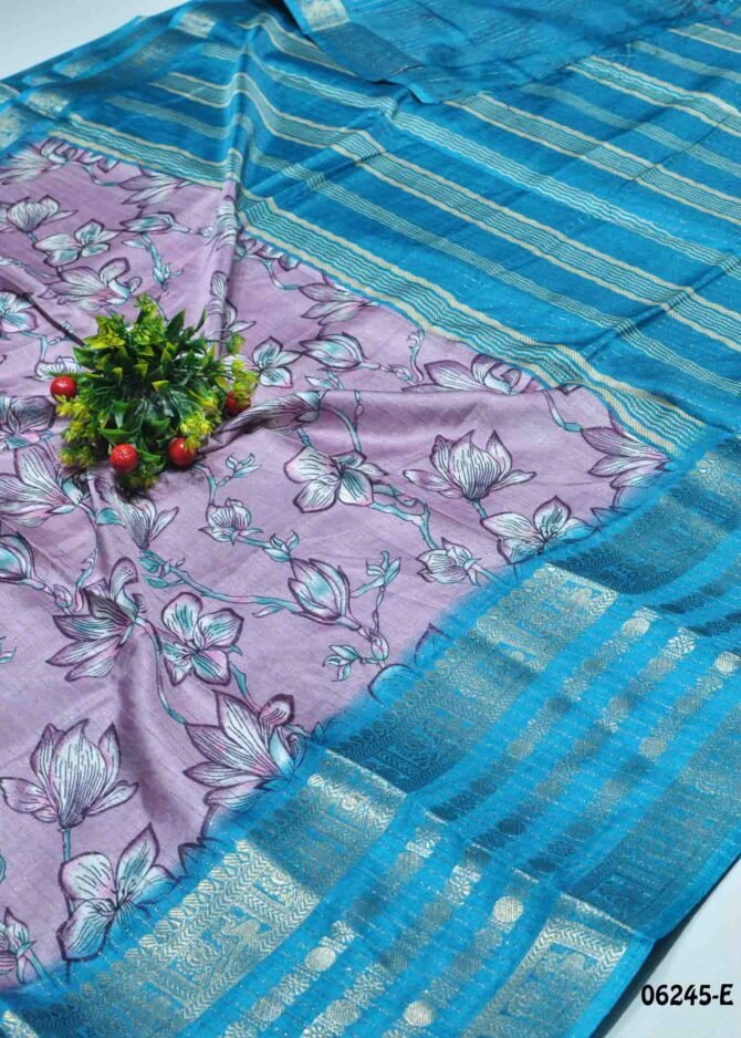 SaiLeela- 06245-E  PeriwinklePurple Color Elagant Dola Silk Saree CM1235544 (LR5E)
