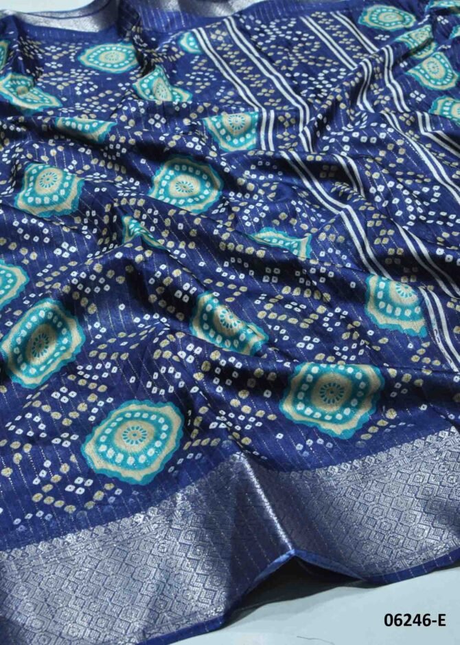 Chithrika - 06246-E   Navy Blue Color Dola Silk Saree CM1224751 (RR2C)