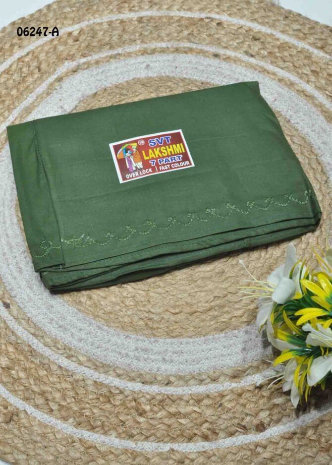 Lakshmi - 06247-A  GrasshopperGreen Color 7Part Cotton**Lakshmi Brand** INSKIRT / PETTICOAT CM1236652 (LR2B)